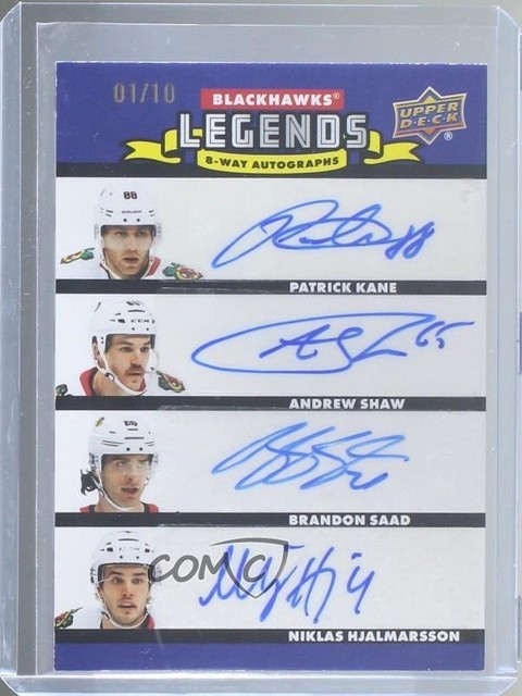 2025 Chicago Blackhawks Centennial 8-Way Achievement 1/10 Brandon Saad Auto 0he