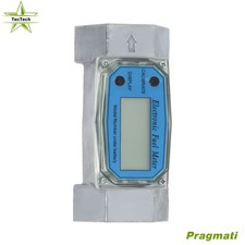 1 PC Electronic Turbine Flowmeter 1.5 inch flow meter Clear LCD Display IPX4