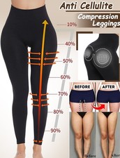 Damen Shapewear Leggings Bauchweg Anti-Cellulite & Straffungs Hose Kompression