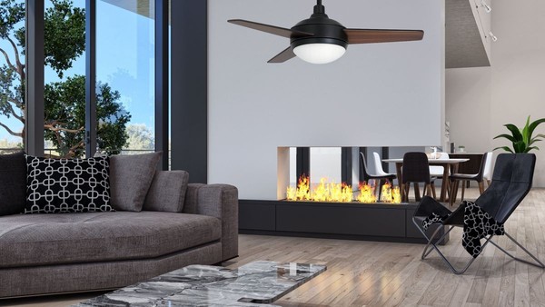 VAM Leiserdeckenventilator Vegalight Schwarz 102 Cm Licht Fernbedienung RüCklauf-image