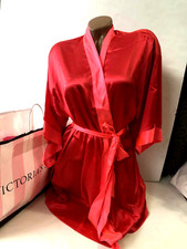 Victoria's Secret Satin Kimono Short Robe Red XS/S NWT