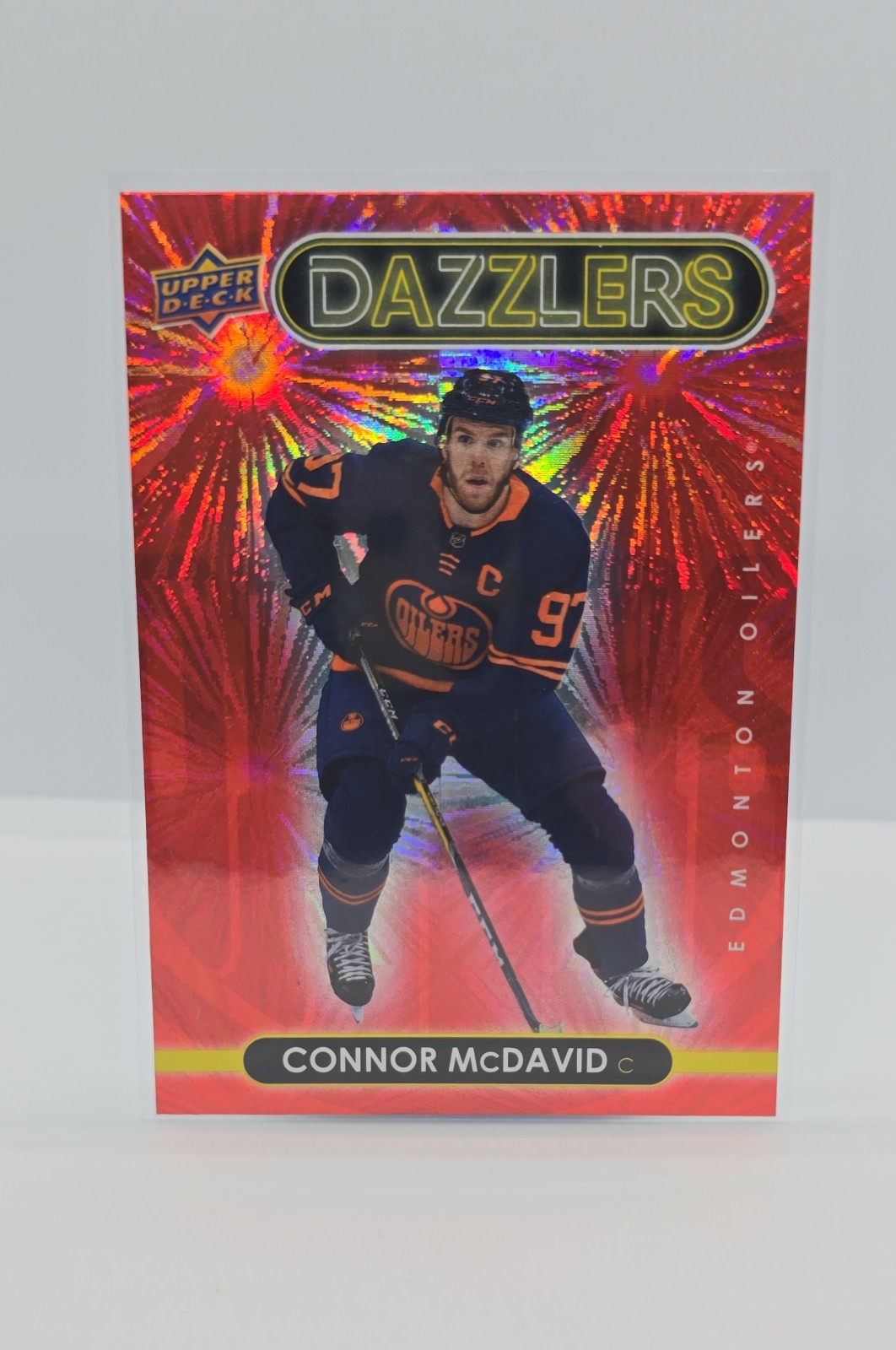 2021-22 Upper Deck Series 1 - Dazzlers Connor McDavid #DZ-19 Red