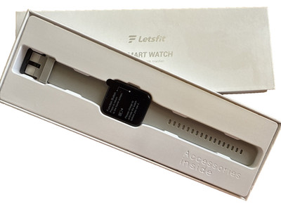 Letsfit TW2 Smart Watch Advanced Fitness and Health Tracking Gray Bracelet NIB