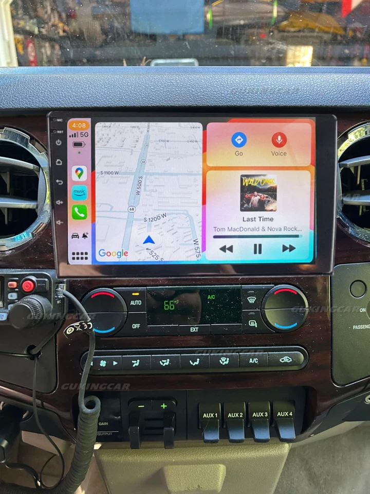 4+64G For Ford F250 F350 2006-2014 10.1" Carplay Android14 Car Stereo Radio GPS Foto 2 de 4