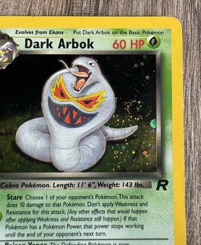 Pokémon Karte Dunkles Arbok / Dark Arbok • Team Rocket • Holo Vintage WOTC 2/82 - Bild 2 von 9