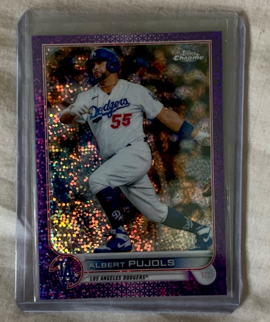 2022 Topps Chrome - Albert Pujols #84 Purple Speckle Refractor /299