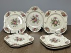 Hutschenreuther Selb Bavaria Floral Dinner Plates Set Of 12 Scalloped Edge