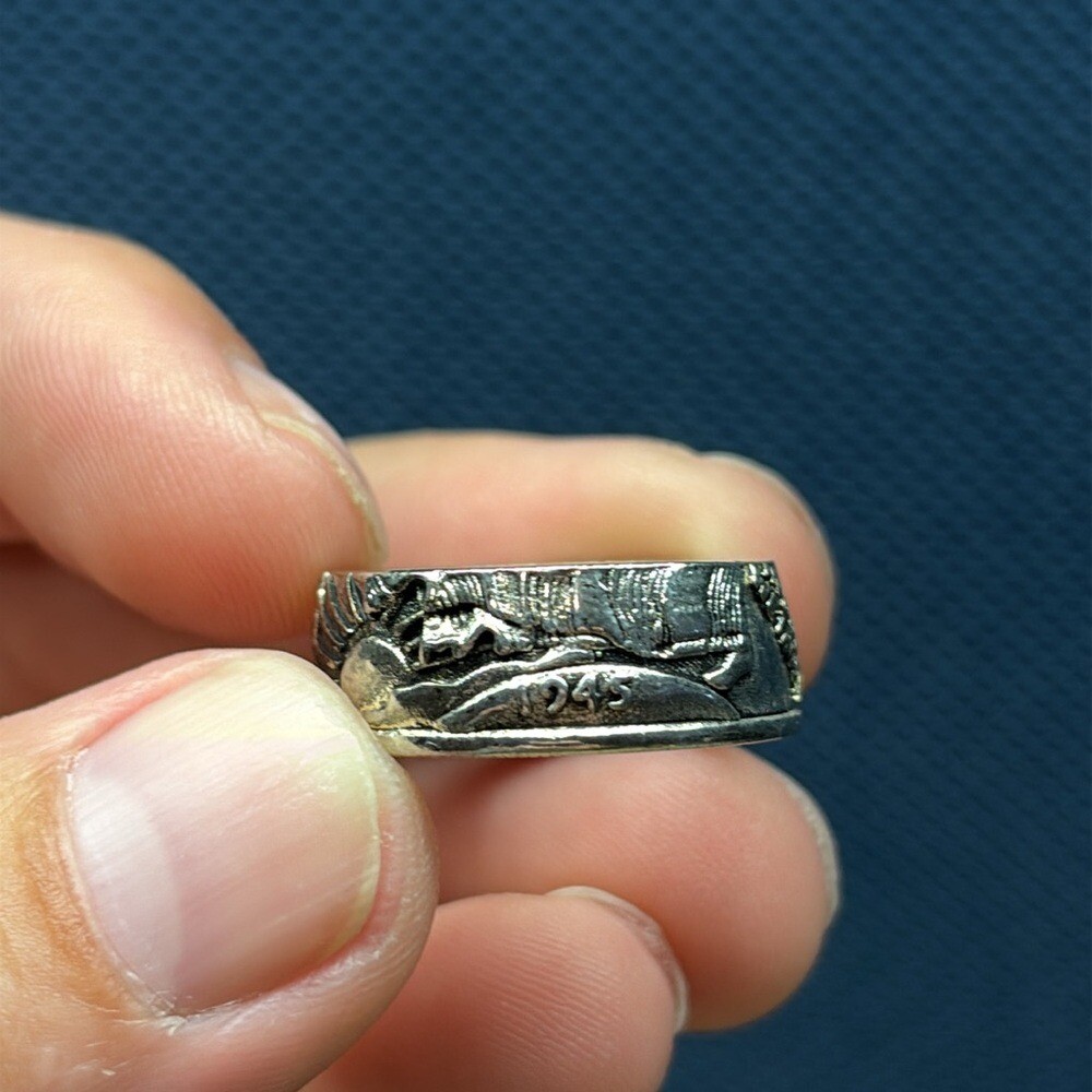 Silver Engraved Ring - image 11