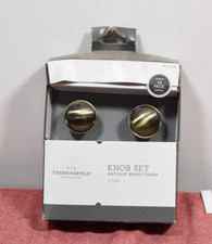 Threshold 1-1/2" Contempo Knob 10pk Antique Brass