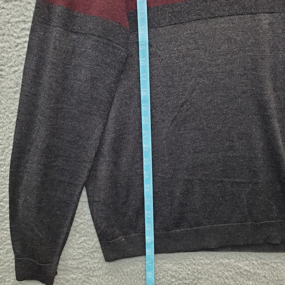 Apt. 9 Suéter Masculino XL Multi Colorblock Malha Manga Longa Gola Redonda Pulôver Macio - Imagem 3 de 4