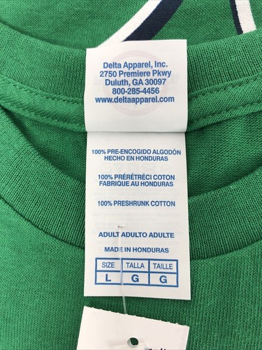 Detroit Shamrock T-Shirt Large Lucky Baseball Tee 100% Preshrunk Cotton - Picture 9 of 10