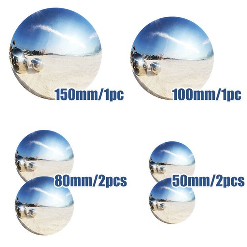 Set of 6 Garden Stainless Steel Gazing Balls Ball Globes Floating Pond Decor UK - Picture 5 of 9
