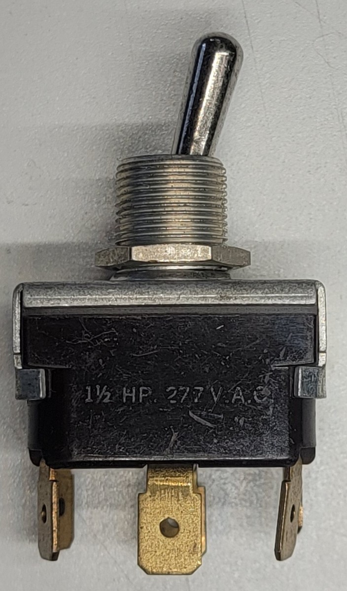 McGill On/Off Toggle Switch 16-20A 277VAC 1-1/2hp Panel Mount NOS