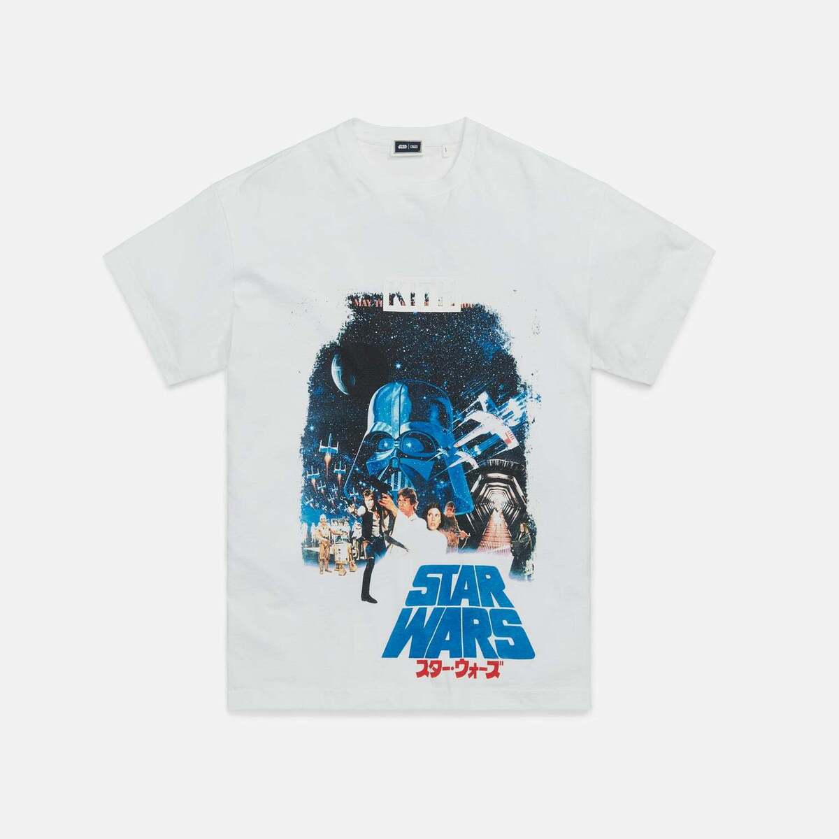 KITH Star Wars A New Hope Vintage Tee T-Shirt White Short KITH Star Wars A New Hope Vintage Tee T-Shirt White Short