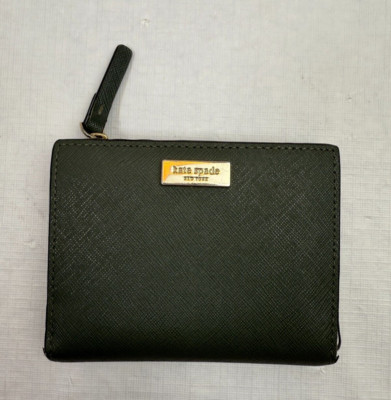 Kate Spade Laurel Way Green Small Shawn Wallet *READ Small Flaws