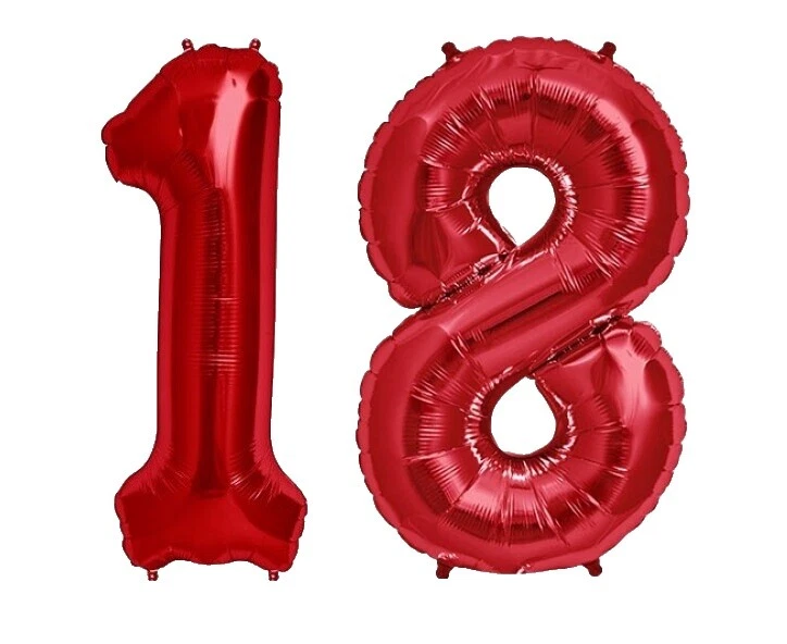 Anniversary Numbers Party Foil Balloons
