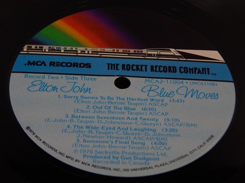 Elton John - Blue Moves Gatefold 2 LP 1976 - MCA Records MCA2 11004 VG-P - Picture 21 of 24