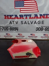  YAMAHA TIMBERWOLF TIMBER WOLF 250 2WD OEM RED TANK COVER PLASTIC SHROUD YFM dh