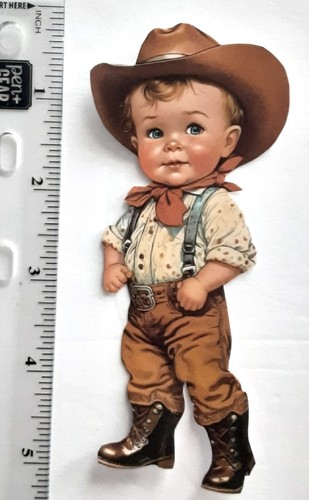 3D UPick Adorable Young Toddler Cowboy crapbook Card Embellishment 3886 - Picture 4 of 9