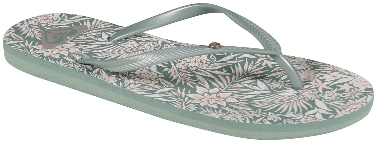 Roxy Bermuda Print Sandal Light Sage New