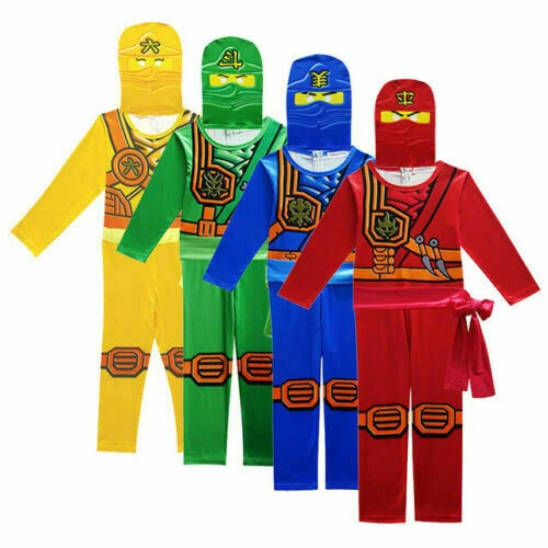 Boys Kids Ninjago Costume Jumpsuit Party dress Clothes Sets UK |