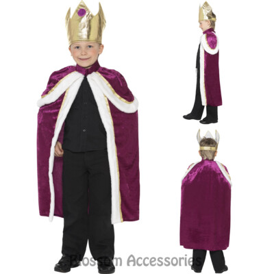 christmas king dress Biblical Royal King Boys Balthazar Costume Red