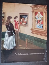 vintage 1960s Art galleries and museums in London art exhibition catalog guide