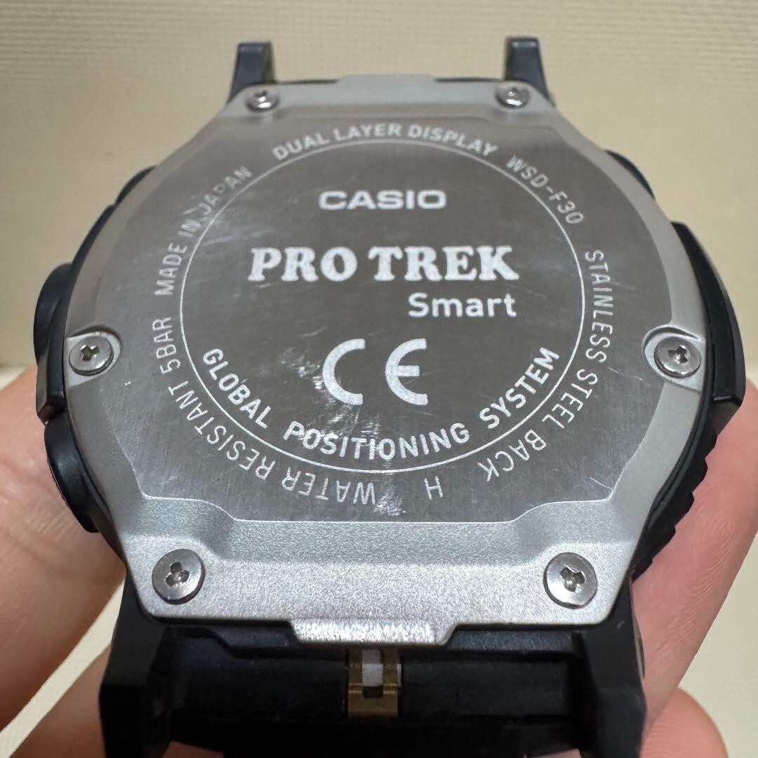 CASIO プロトレック wsd-f30-bk アウトドア向けリストデバイス“PRO TREK Smart”の限定ホワイトモデル