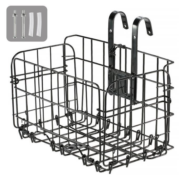 Panier de vélo pliable à montage rapide grand volume pour cyclotourisme