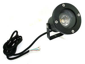 5W=50W LED Bodenstrahler PIA 230Volt Aufbeuleuchte IP68 Teichlampe Außenstrahler 