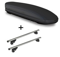 Dachbox MAA460L Matt+DachträGer LION2 FüR FüR Volvo XC70 5TüR 08-16