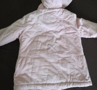 Manteau Rose Avec Capuche Jacadi Taille 2 Ans - Automne/Hiver, 100% Coton - Occasion Très Bon État