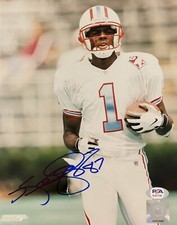 Kevin Dyson Signed Autographed Tennessee Titans Oilers 8x10 Photo PSA/DNA