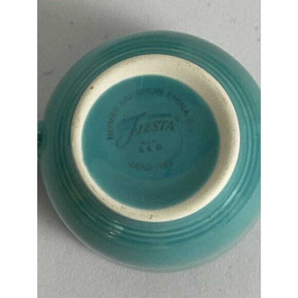 Fiestaware Fiesta Homer Laughlin China Cup and 6" Saucer Set Turquoise USA