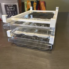 Moretoes Egg Holder for Refrigerator, Fridge Organization, Egg Container 