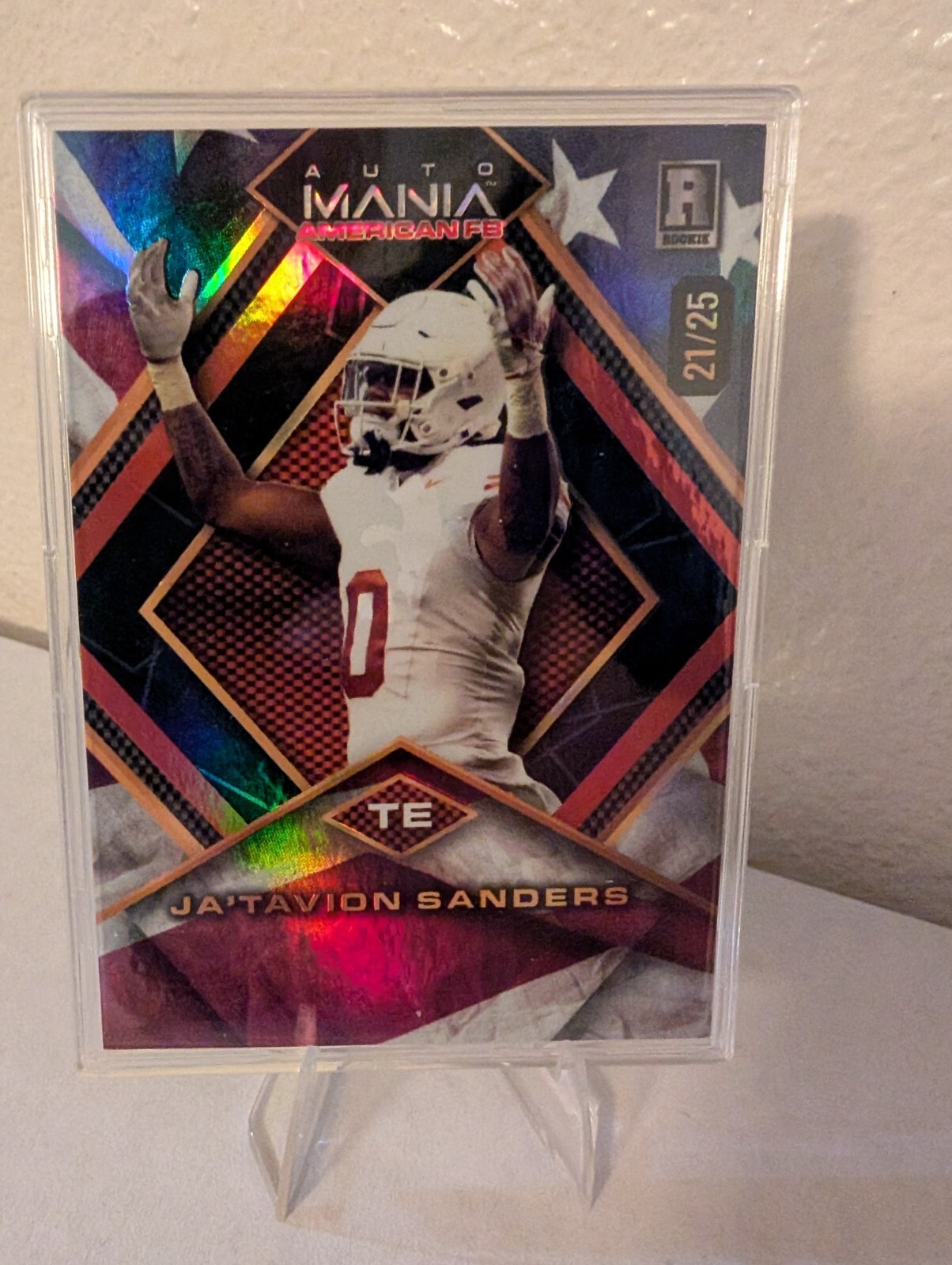 2024 Wild Card Auto Mania American FB Ja'Tavion Sanders 21/25