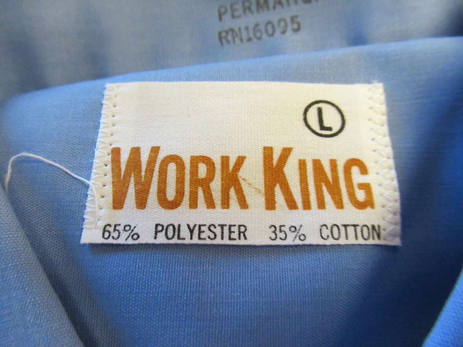 Gas Company Uniform blue Work King brand shirt Vi… - image 2
