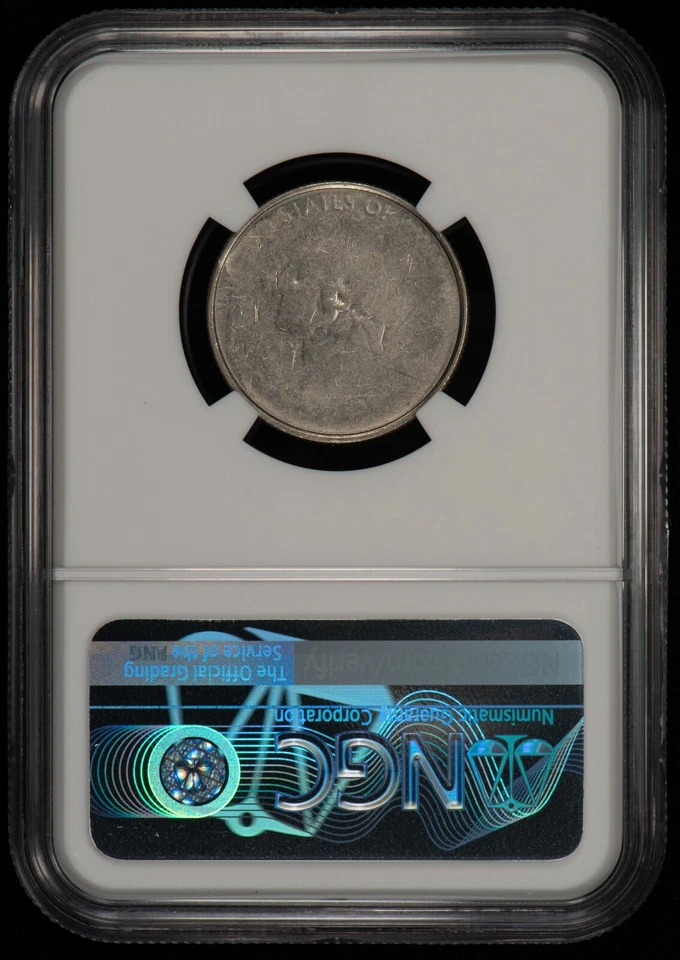 1999 25c CT State Quarter - Dramatic Mint Error - Struck Thru Grease NGC - B1295 - Image 2 of 4