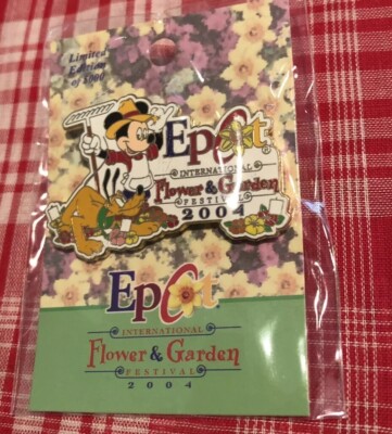 NEW WDW Disney Epcot 2004 Flower & Garden Festival Mickey Pluto Rake LE 5000