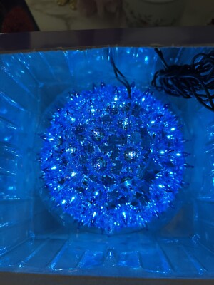 Holiday Classics 100 Light Super Sphere 6'' Diameter Blue Indoor/Outdoor