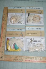 4-Crafter Square Macrame Rainbow  Kits Wood Bead Ring Hook NEW Fast Shipping