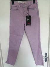 Levis 721 High Rise Skinny Ankle Jeans Pink W28 With Tags