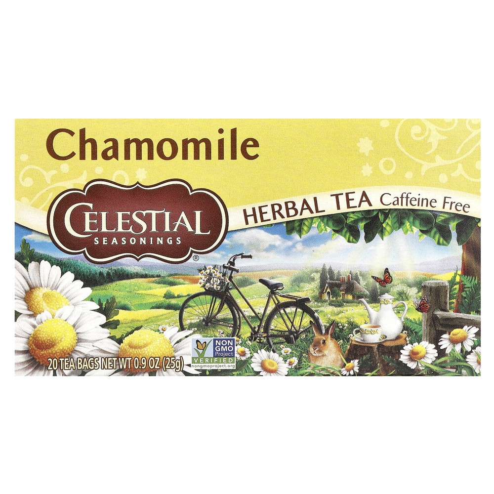 Herbal Tea, Chamomile, Caffeine Free, 20 Tea Bags, 0.9 oz (25 g)