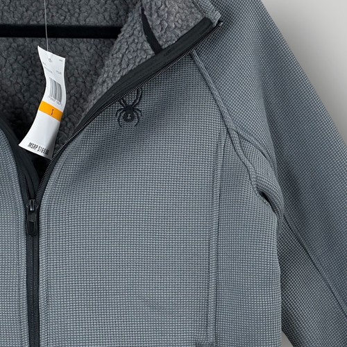 NEW $169 Spyder Polar SPFED103-069 Jacket Mens Small Sherpa Lined Full Zip NWT - Picture 2 of 8