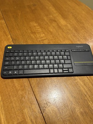 Logitech K400 Plus keyboard RF Wireless - Black, NO RECEIVER, Untested
