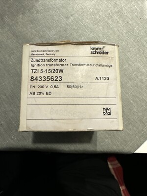 Krom Schroder TZI 5-15/20W Ignition Transformer Zünd-Transformator 84335623