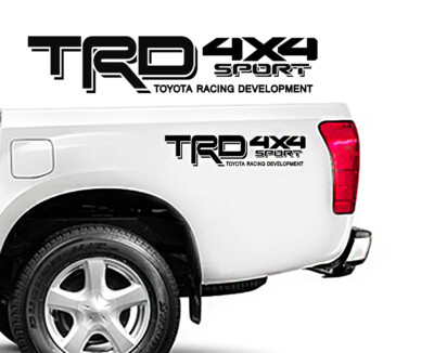 TRD 4X4 SPORT TOYOTA RACING DEVELOPMENT DECAL TACOMA TUNDRA TRUCK - 2 SETS