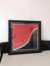 A-1 a PICTURE FRAME ART OF JAPANESE FABRIC CUSTOM 36  x 36  LIQUIDATION SALE