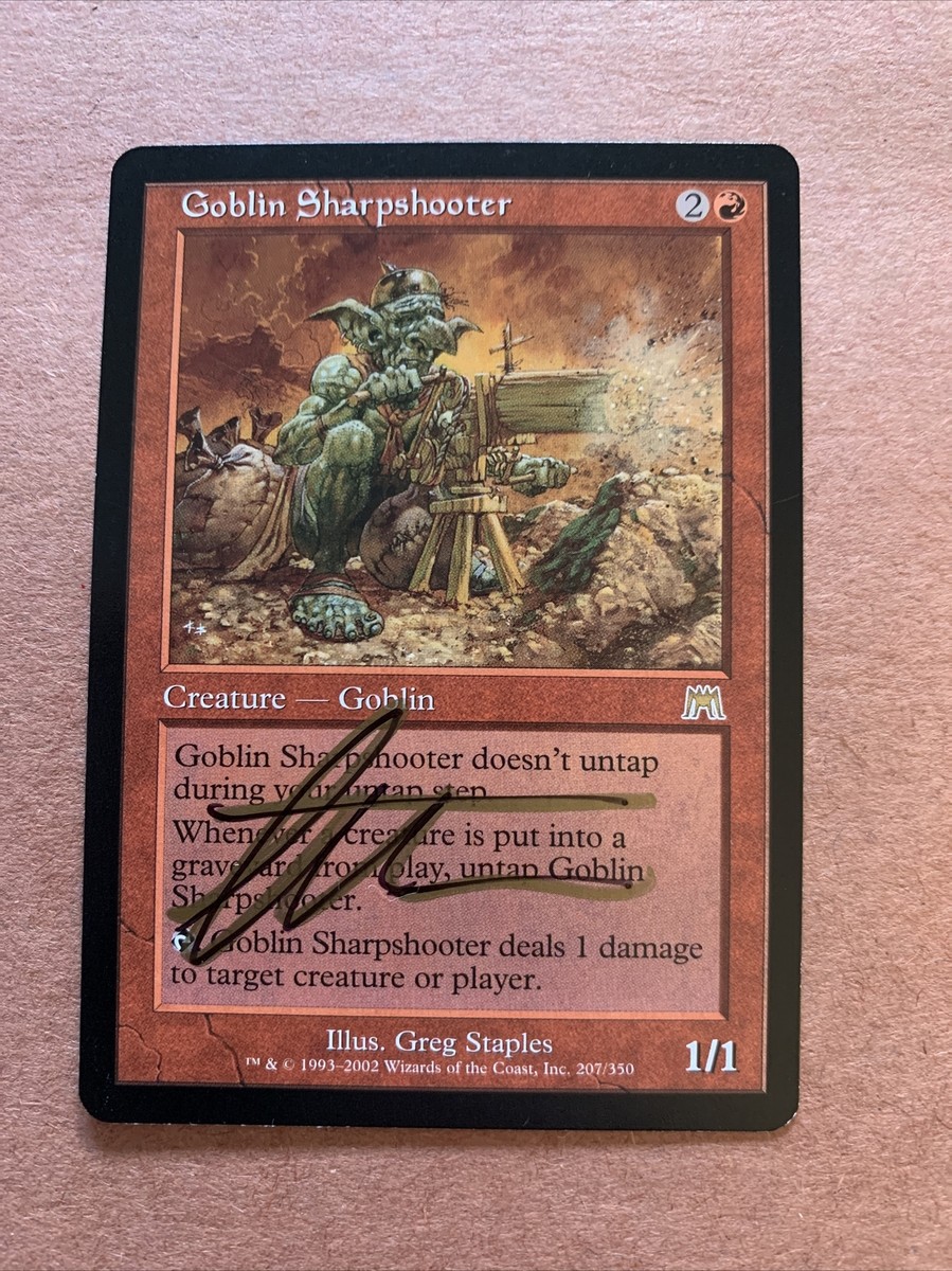 MTG Magic Goblin Sharpshooter Signed Artist Proof x1