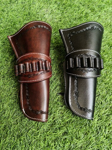 Leather fast Draw Single Action Revolver Holster For. Choose Gun Model 9" to 10" - Picture 1 of 42